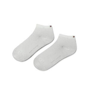 Tommy Hilfiger dámské bílé ponožky 2 pack - 39 (300)